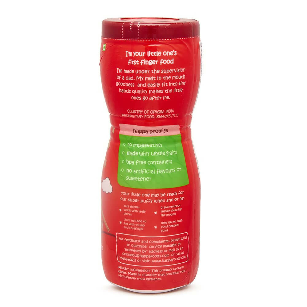 Happa Multigrain Apple & Cinnamon Melts Super Puffs (8 Months+) - Distacart