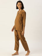 Jainish Women Brown Night suit ( LNS 001Brown ) - Distacart