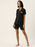 Jainish Women Black Night suit ( LNS 002Black ) - Distacart