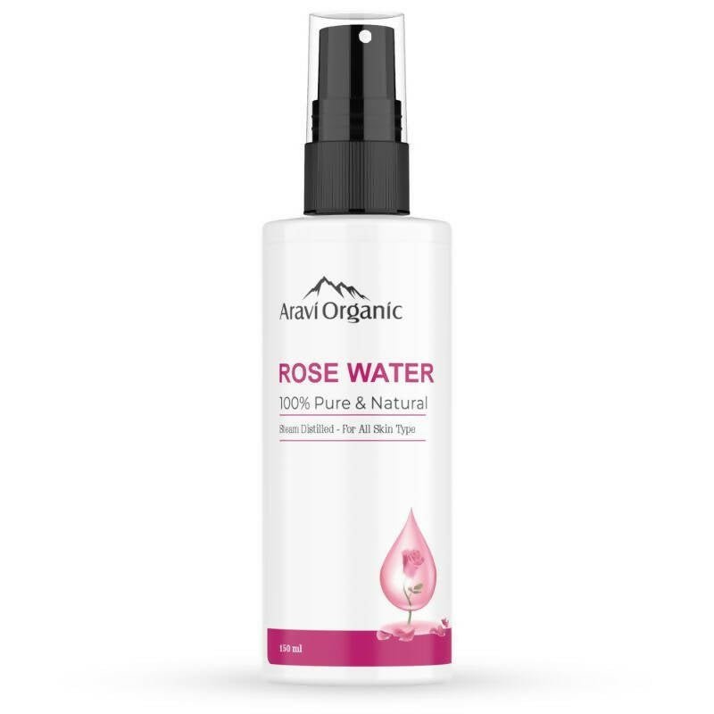 Aravi Organic 100% Steam Distilled Rose Water Face Toner Spray
