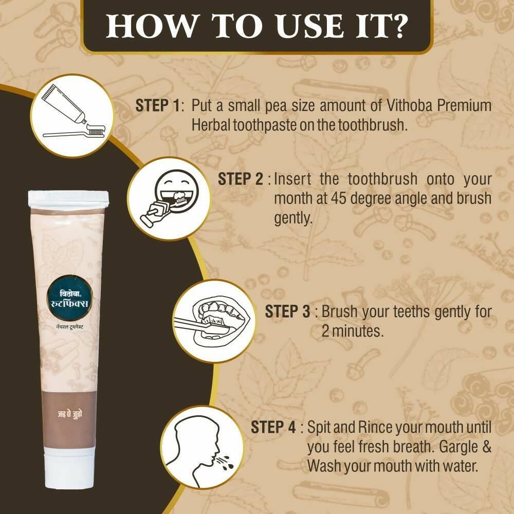 Vithoba Ayurvedic Rootfix Toothpaste - Distacart