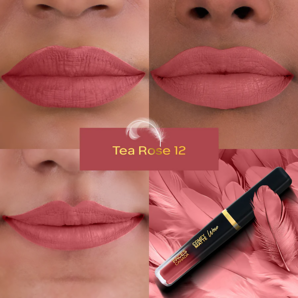 Faces Canada Comfy Matte Wow Liquid Lipstick - Tea Rose 12