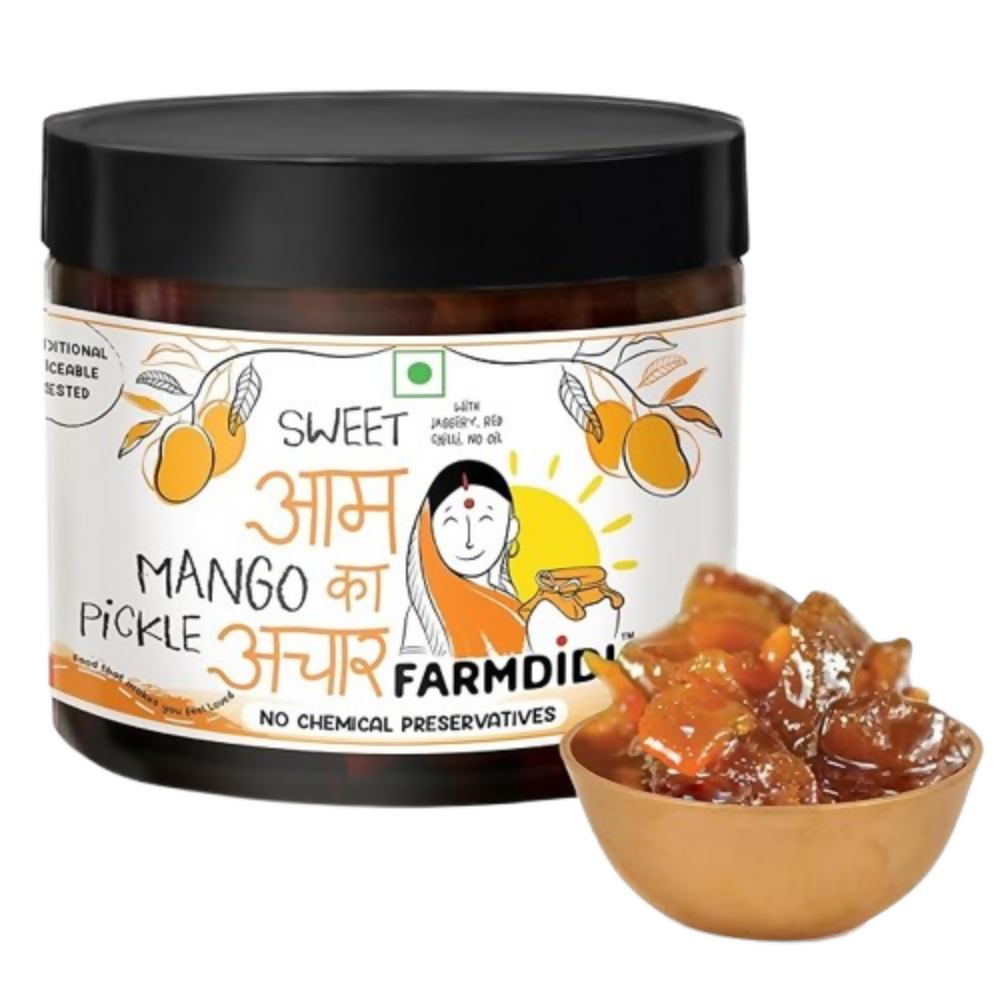 FarmDidi Sweet Mango Pickle with Jaggery - Sweet Mango