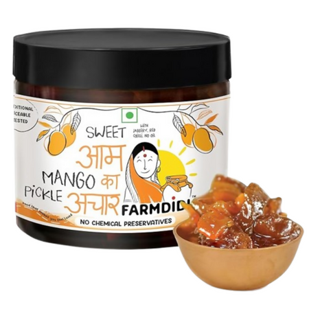 FarmDidi Sweet Mango Pickle with Jaggery - Sweet Mango