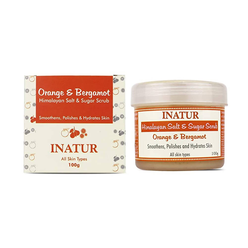 Inatur Himalayan Salt & Sugar Scrub - Orange & Bergamot