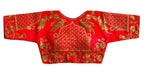 Vamika Beautiful Red Banglori Silk Embroidery Blouse - Distacart