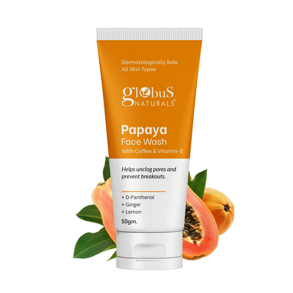 Globus Naturals Papaya Face Wash with Coffee & Vitamin-E - Distacart