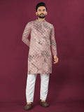 Anaita Pink Chikankari Work Viscose Rayon Straight Kurta