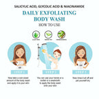 Love Earth Salicylic Acid, Glycolic Acid & Niacinamide Exfoliating Body Wash - Distacart