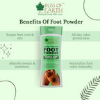 Bliss of Earth Foot Odour Remover Powder