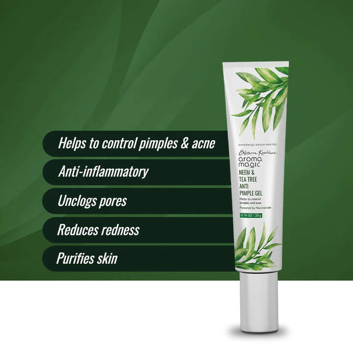 Blossom Kochhar Aroma Magic Neem & Tea Tree Anti Pimple Gel - Distacart