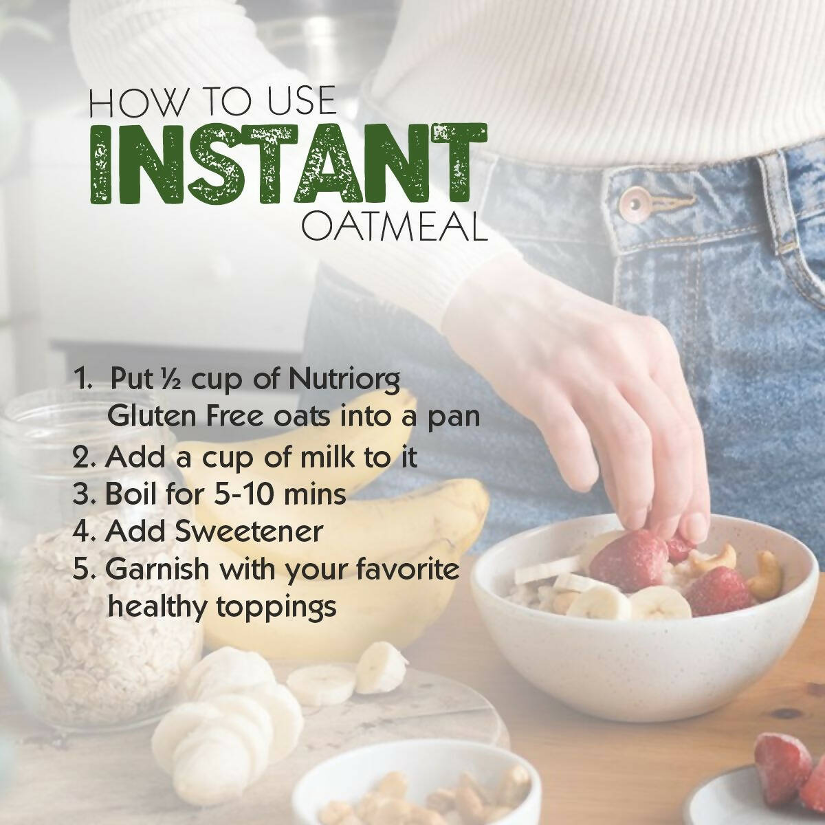 Nutriorg Gluten Free Instant Oats