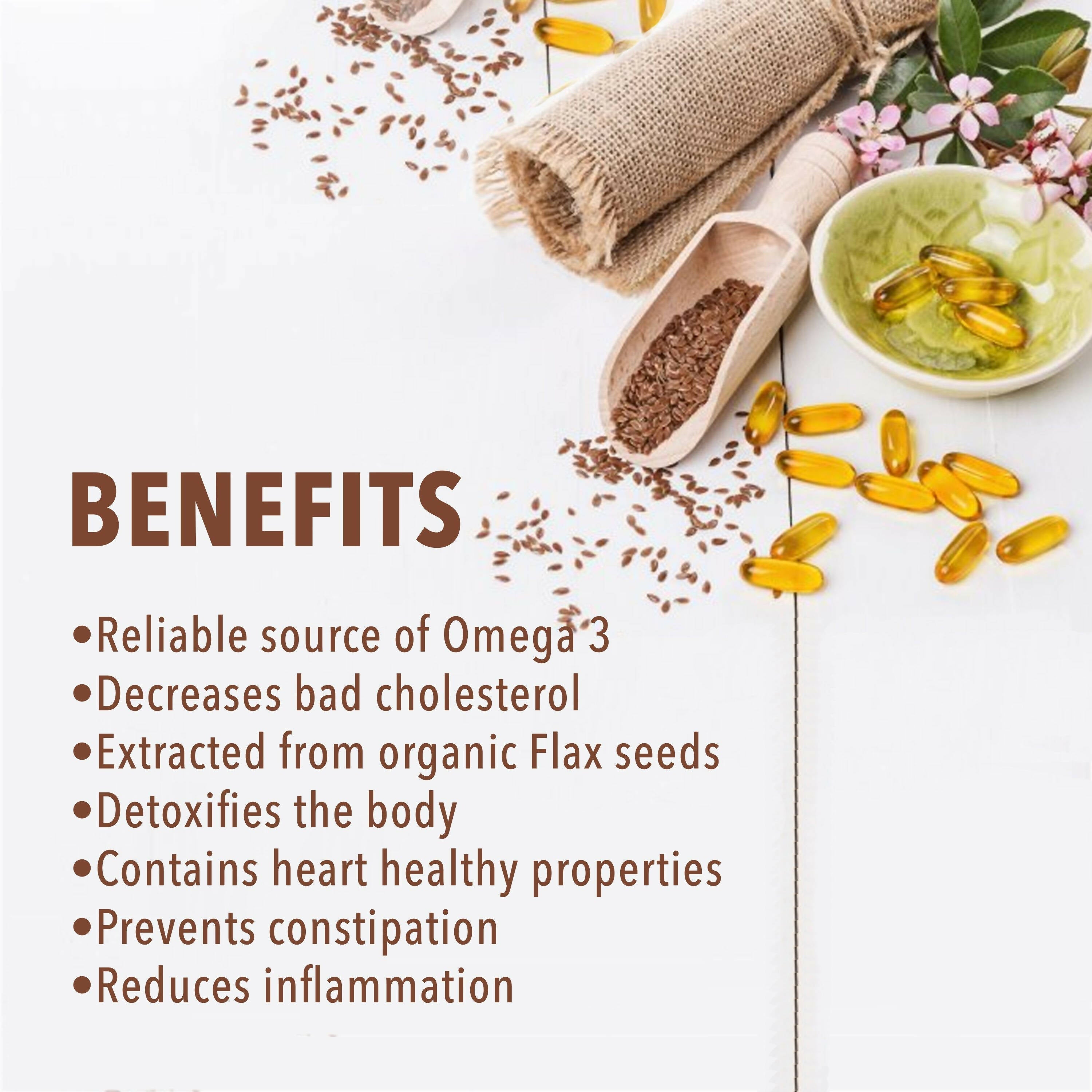 Nutriorg Flaxseed Oil Soft Gel Capsules - Distacart