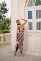 Prazu Fashion Multi Georgette Kutchi Gamthi Mirror Codi Work Kurti For Navratri - Distacart