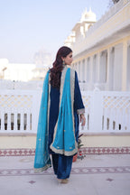 Prazu Fashion Rama Velvet Rich Sequins , Zari, Coding & Thread Embroidered Salwar Suit - Distacart