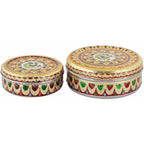 Handicraft Stainless Steel Multipurpose Storage Container , Steel Dry Fruit Box