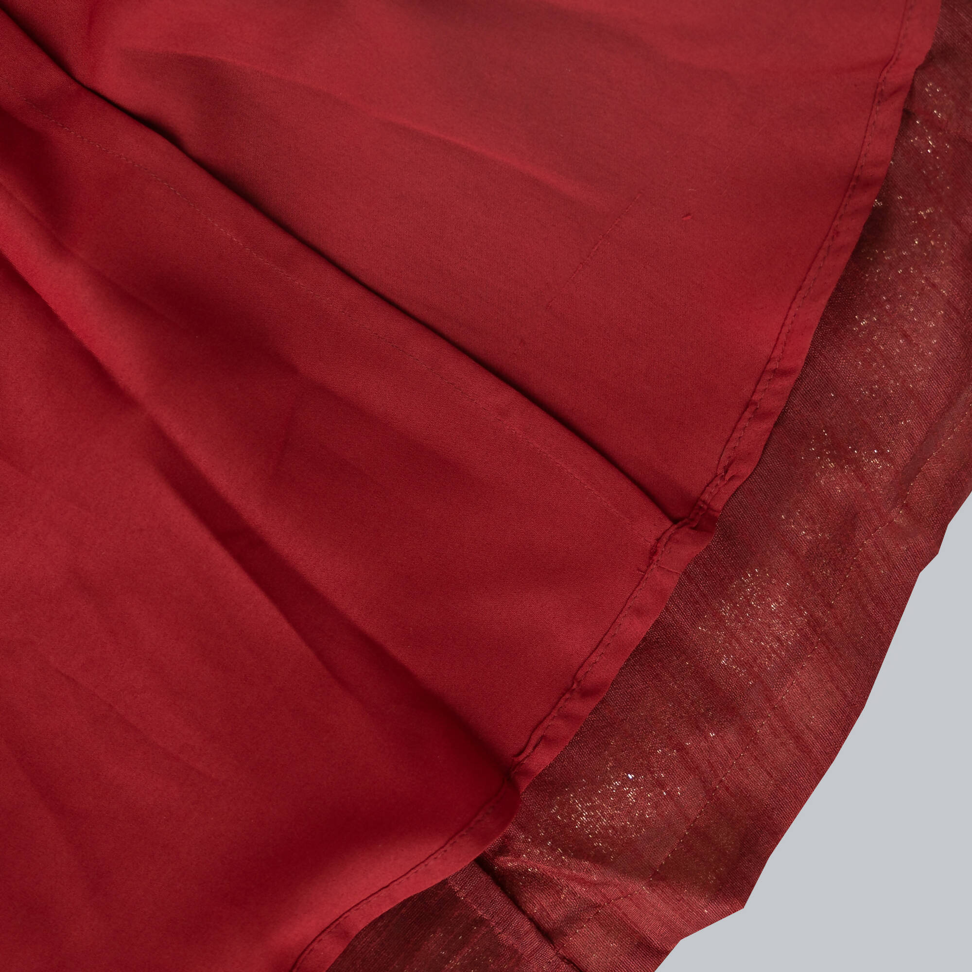 Pink Cow Fashions Red Ghagra Choli With Frill Dupatta