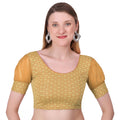 Vamika Heavy Double Phase Fabric Gold Balloon Sleeves Blouse