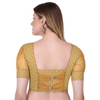 Vamika Heavy Double Phase Fabric Gold Balloon Sleeves Blouse