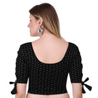 Vamika Hosiery Black Half Sleeves Blouse