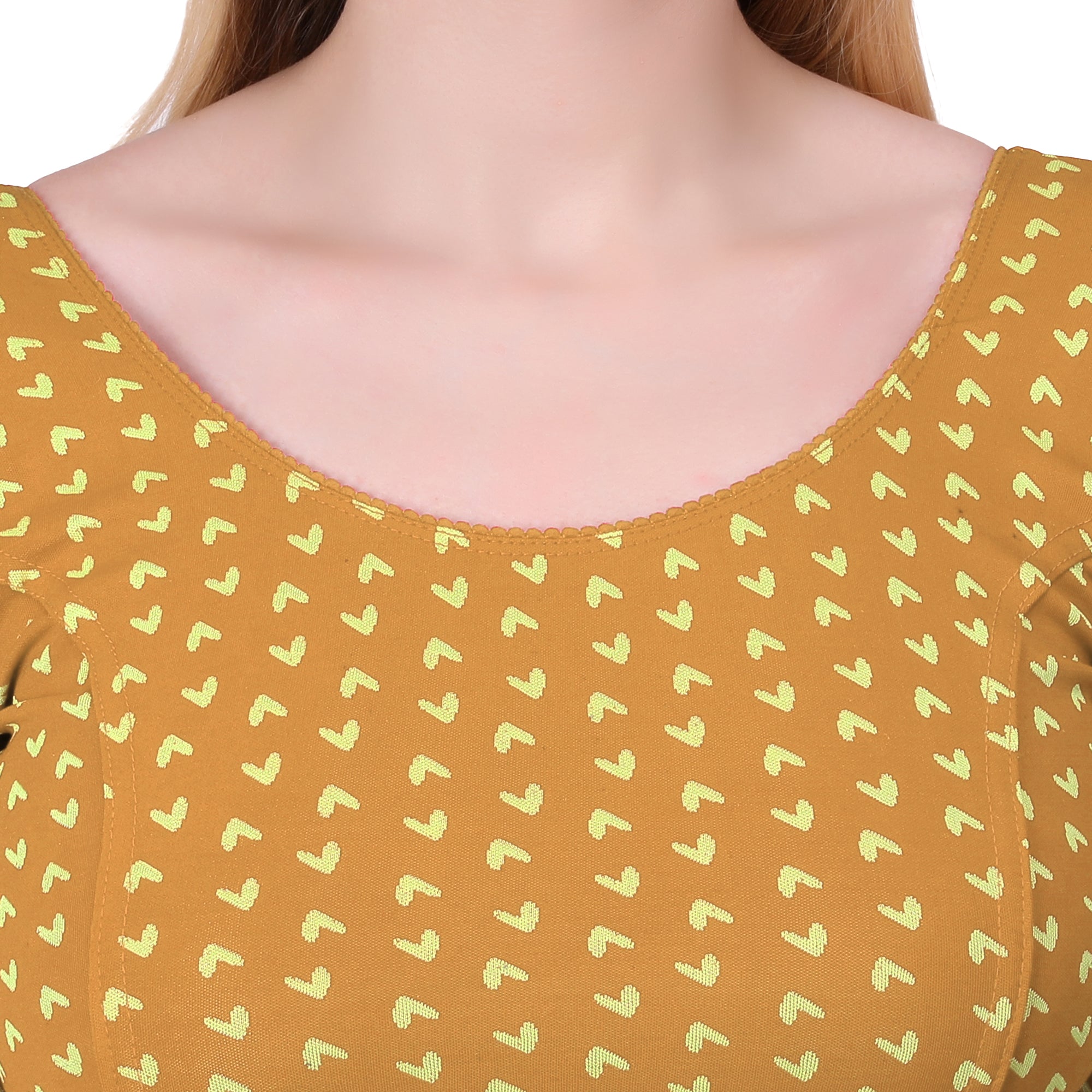 Vamika Hosiery Gold Half Sleeves Blouse