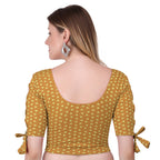 Vamika Hosiery Gold Half Sleeves Blouse