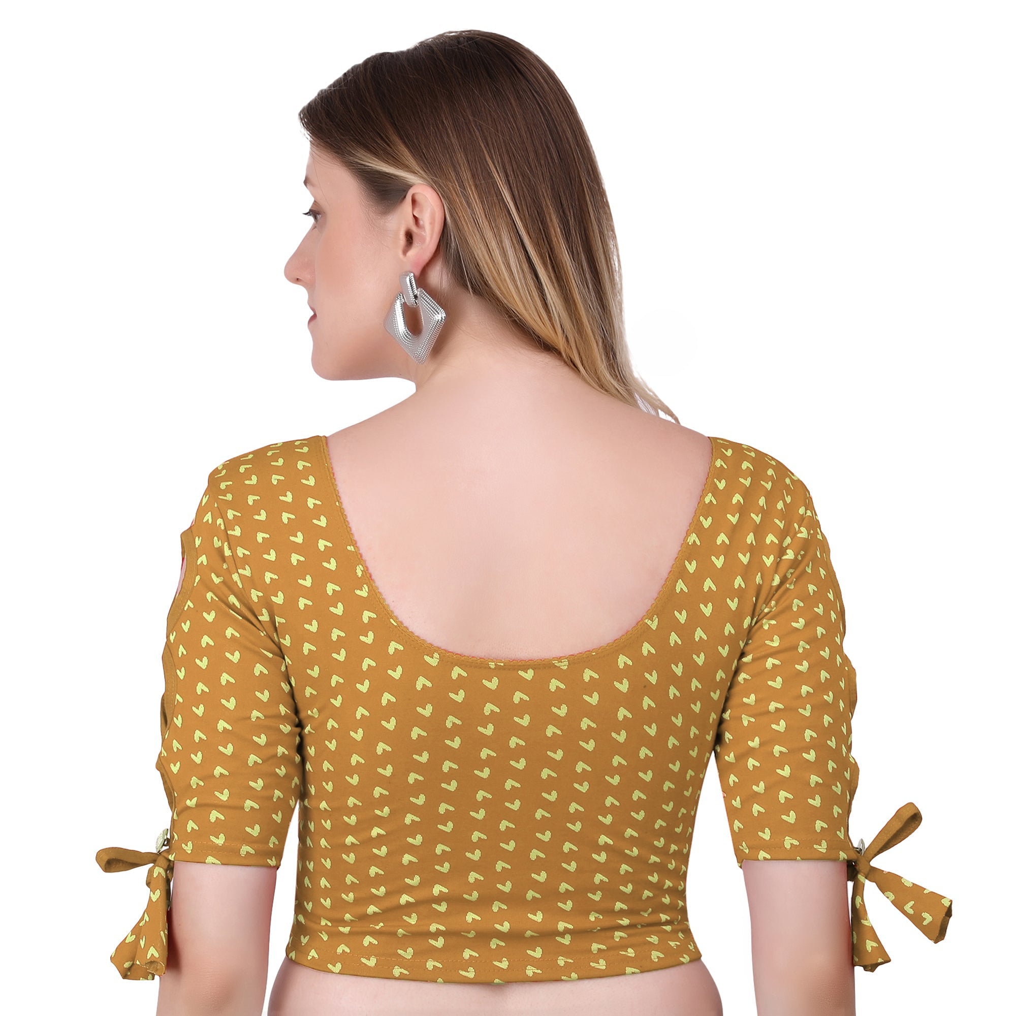 Vamika Hosiery Gold Half Sleeves Blouse