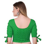 Vamika Hosiery Green Half Sleeves Blouse