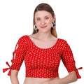 Vamika Hosiery Red Half Sleeves Blouse