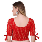 Vamika Hosiery Red Half Sleeves Blouse