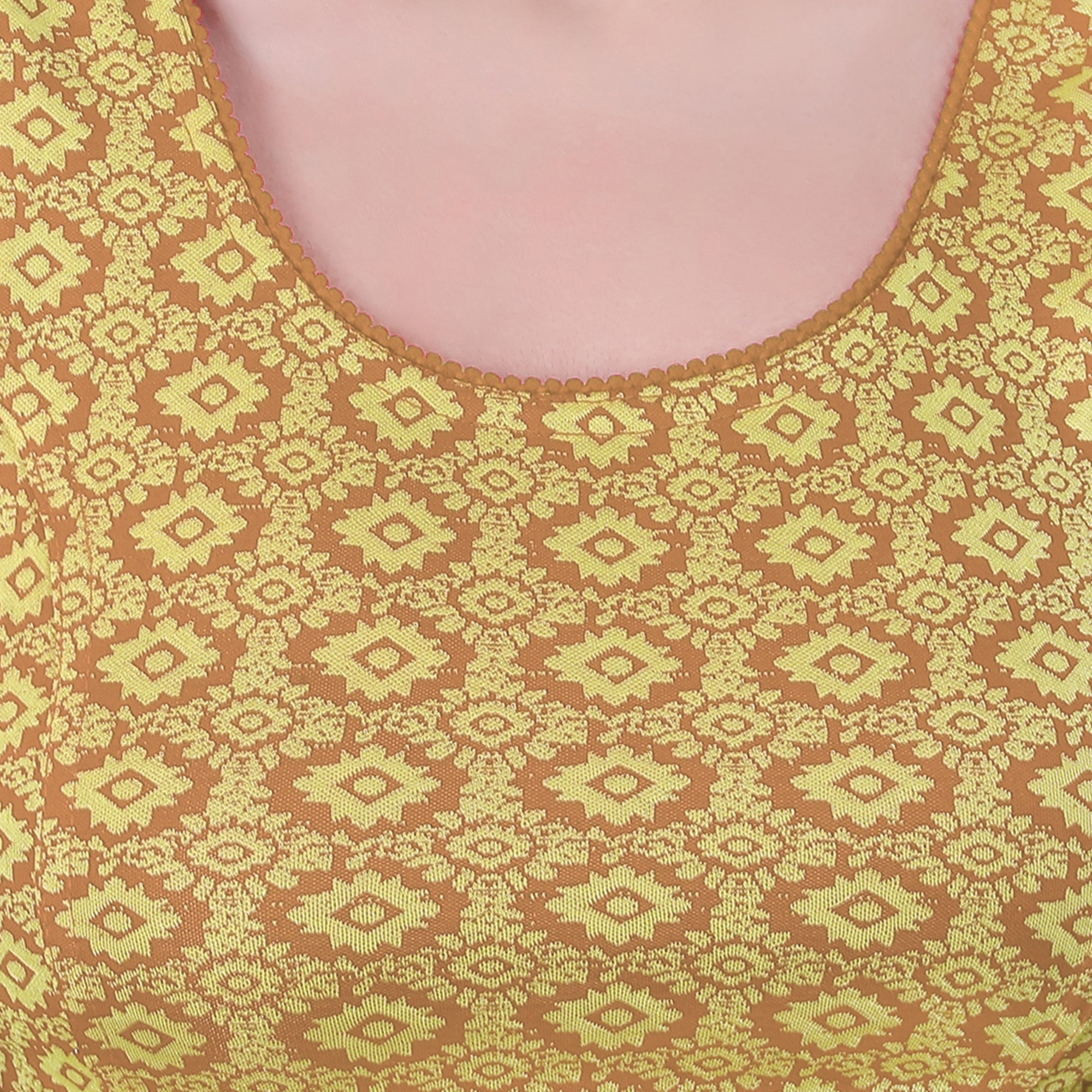 Vamika Hosiery Light Brown Butterfly Frill Sleeves Blouse