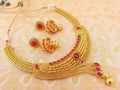 Pink Kemp Designer Bridal Necklace Set