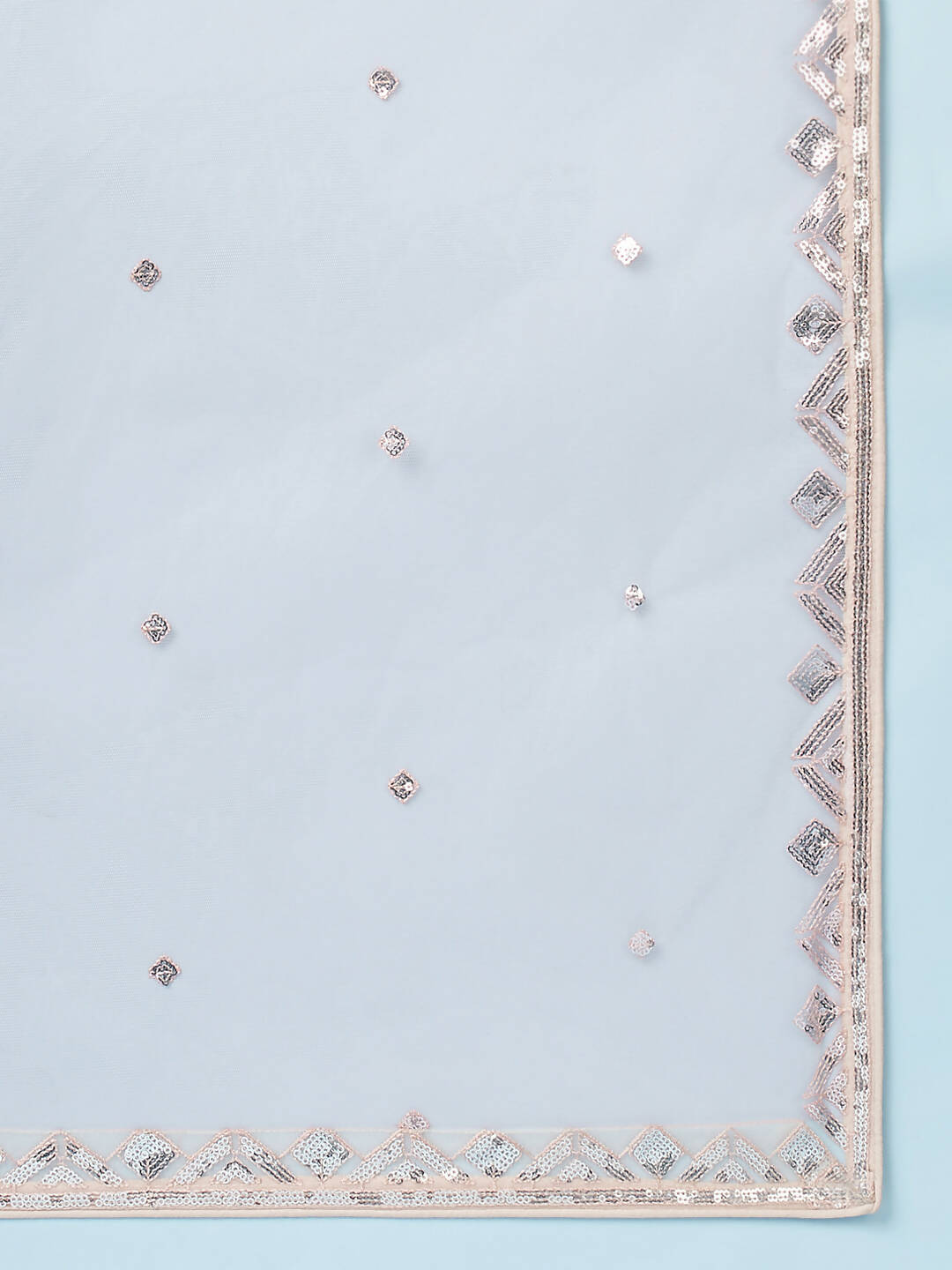 House of Panchhi Peach Net Gotapatti Work Lehenga & Blouse, Dupatta