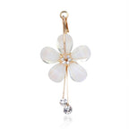 Trendoo Jewelry Gold Plated Stylish Fancy Party Wear Beige Drops