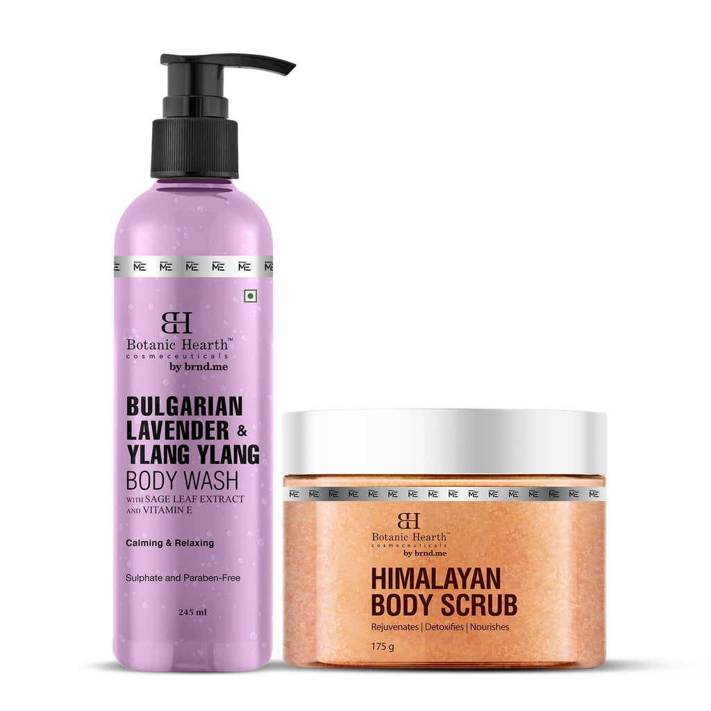 Botanic Hearth Bulgarian Lavender Bodywash & Himalayan Scrub