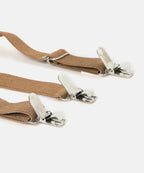 Manet Boys Solid Suspenders - Beige