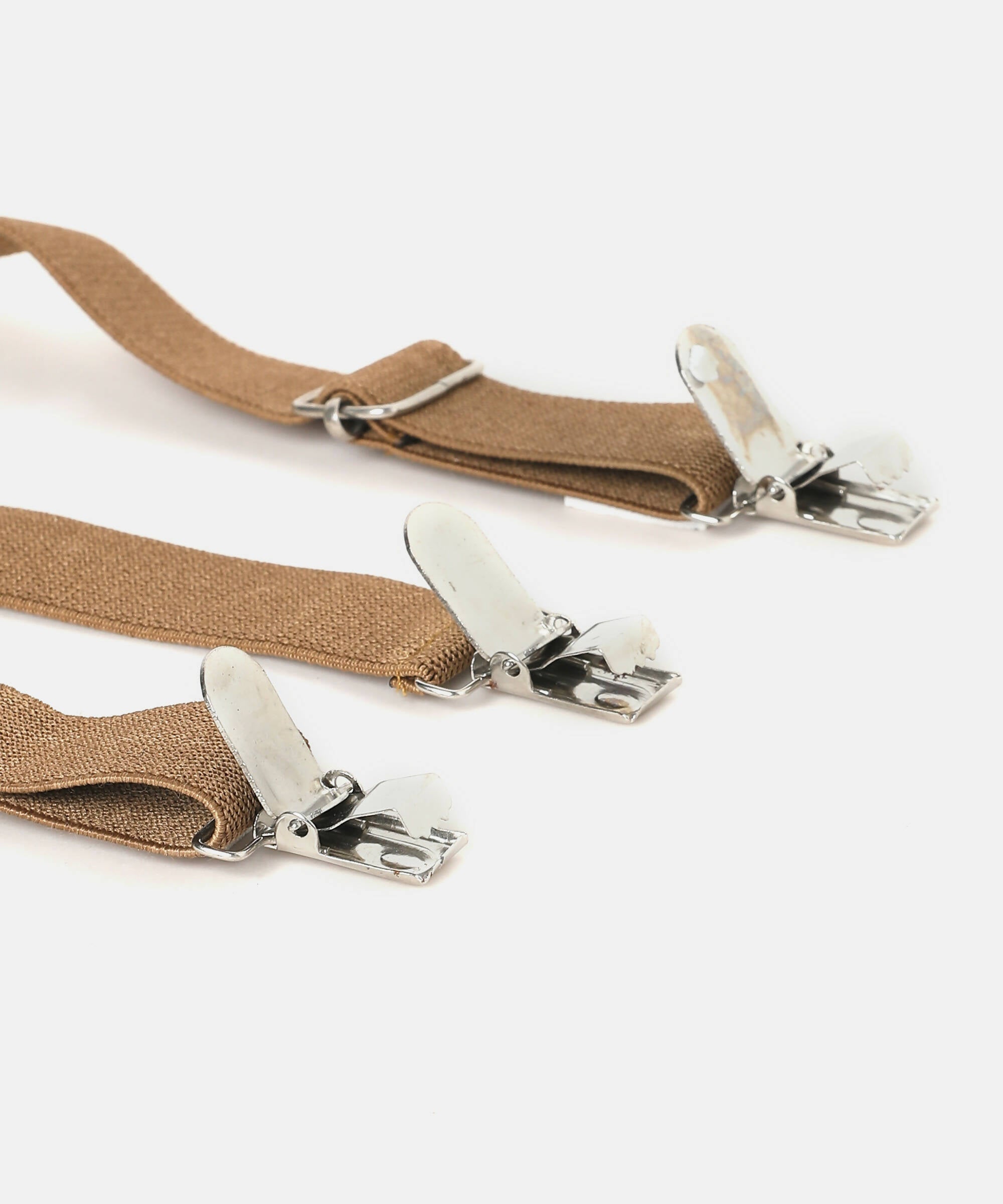 Manet Boys Solid Suspenders - Beige