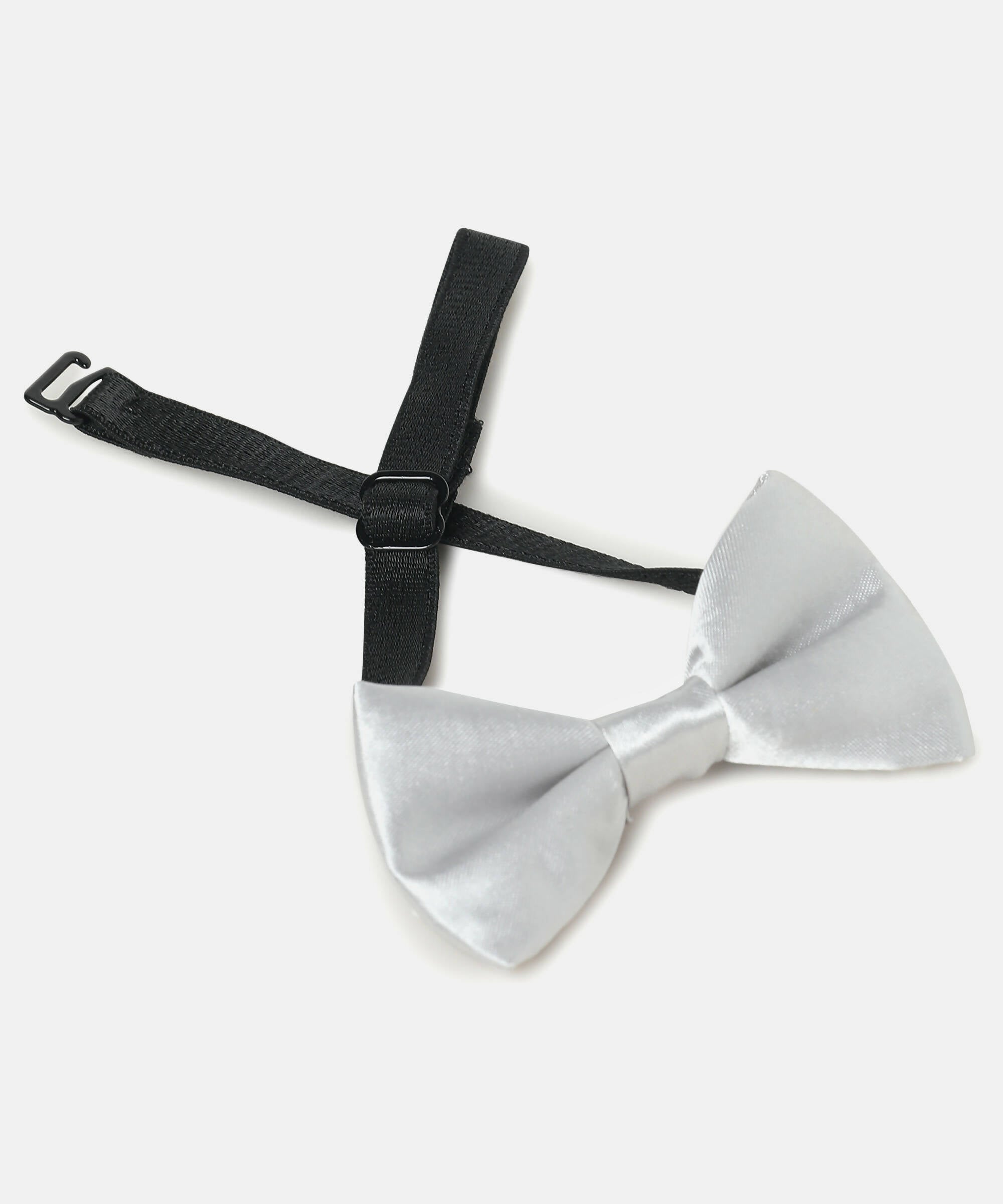 Manet Boys Solid Single Layer Bow - Silver