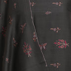 Nizalia Handmade Paper Mache Soozni Work Dark Grey Pashmina