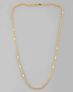 VOJ Women Gold-Polished Pipe Chain