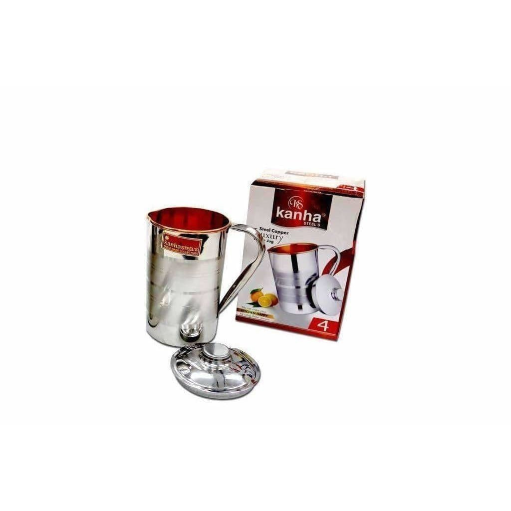 Kanha Stainless Steel Copper Jug With Lid
