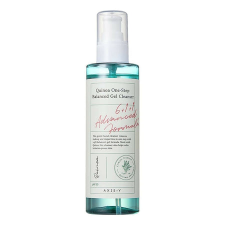 AXIS-Y Quinoa One Step Balanced Gel Cleanser, Gentle & pH Balancing Facial Cleanser, For Sensitive Skin