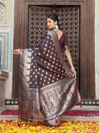 Shree Shyam Fashion Red Silk Saree - Distacart