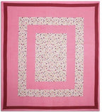 Vamika Printed Cotton Pink Bedsheet With Multicolor Pillow Covers (LEOC_BINDI_P)