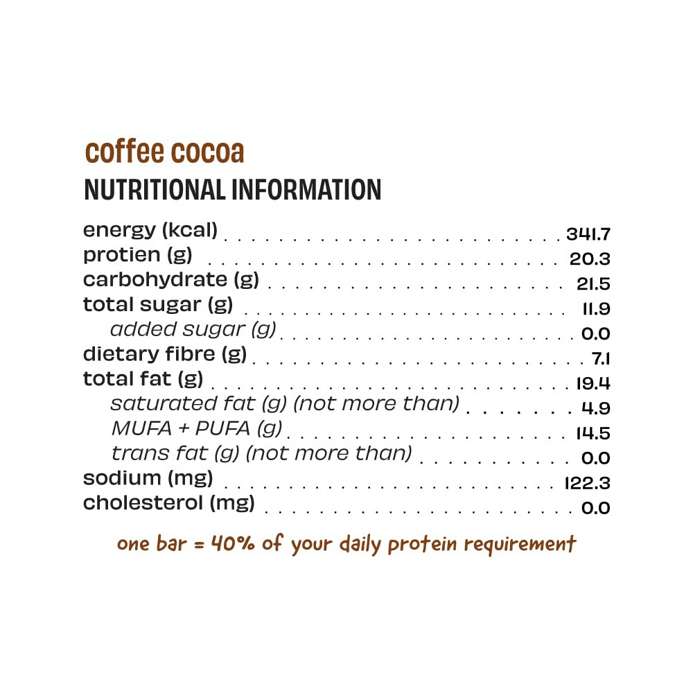 The Whole Truth High Protein Coffee Cocoa Protein Bar - Distacart