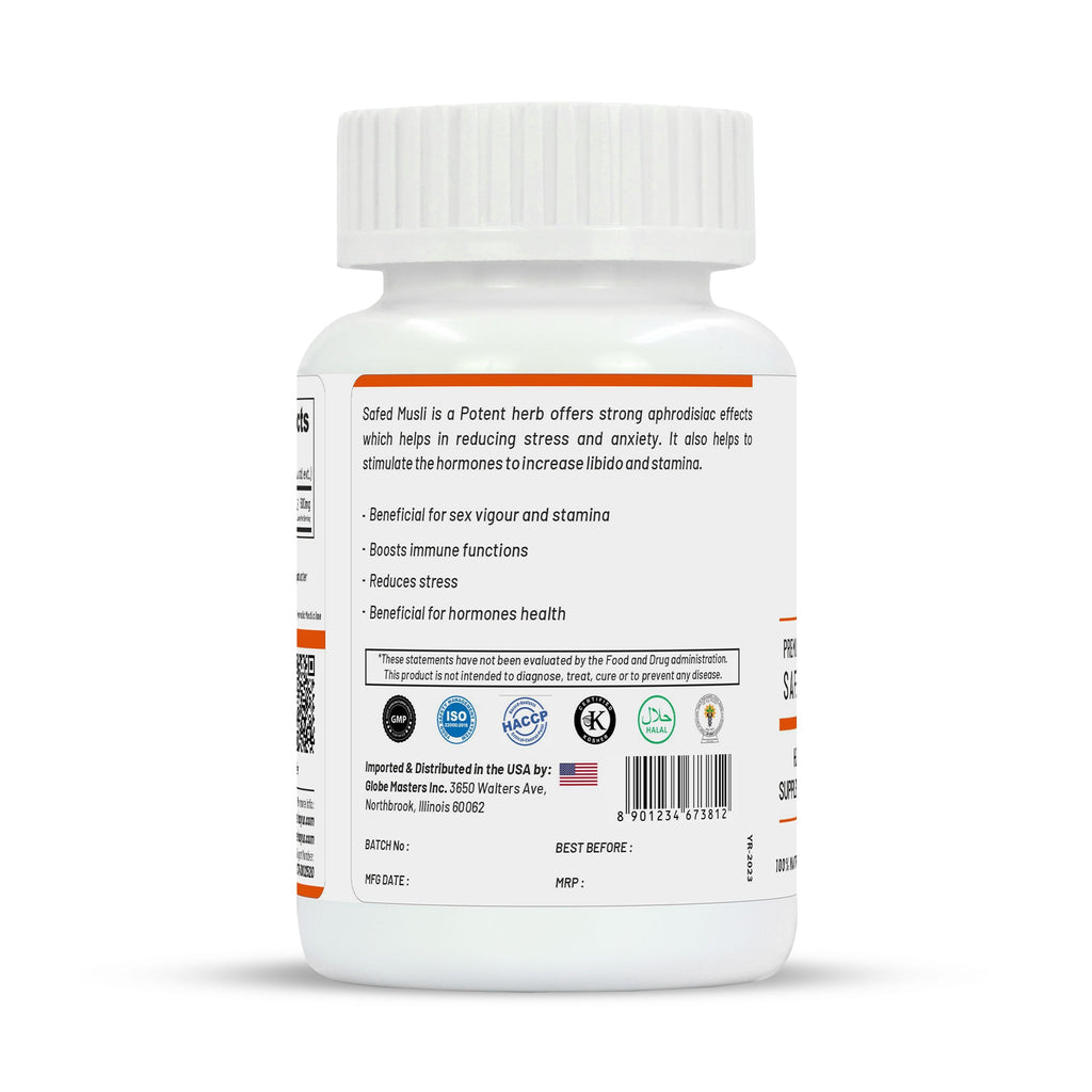 Life Aveda Premium Safed Musli Capsules - Distacart