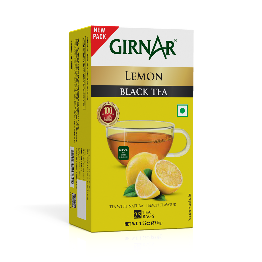 Girnar Black Tea Bags - Lemon - Distacart