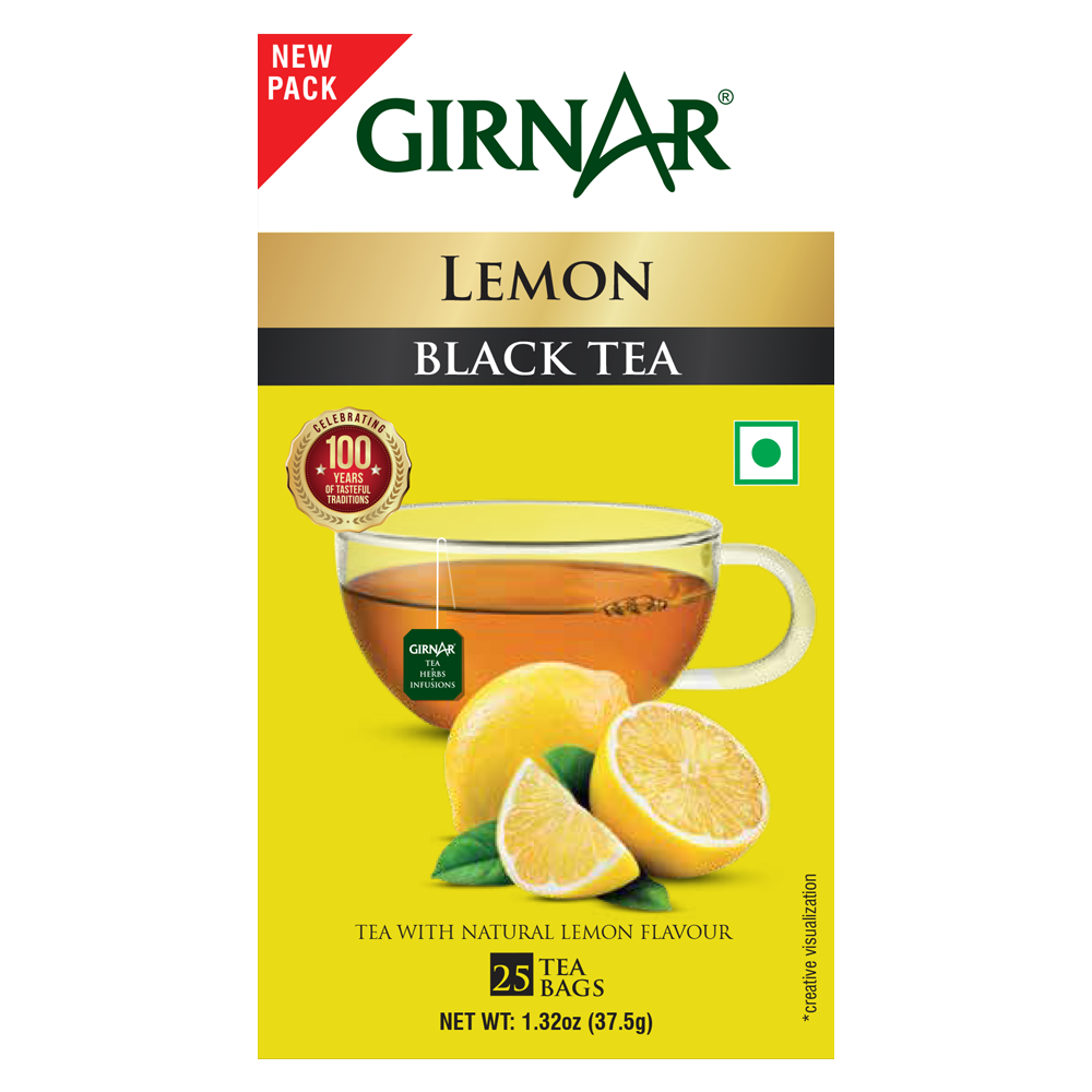 Girnar Black Tea Bags - Lemon - Distacart