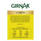 Girnar Black Tea Bags - Lemon - Distacart