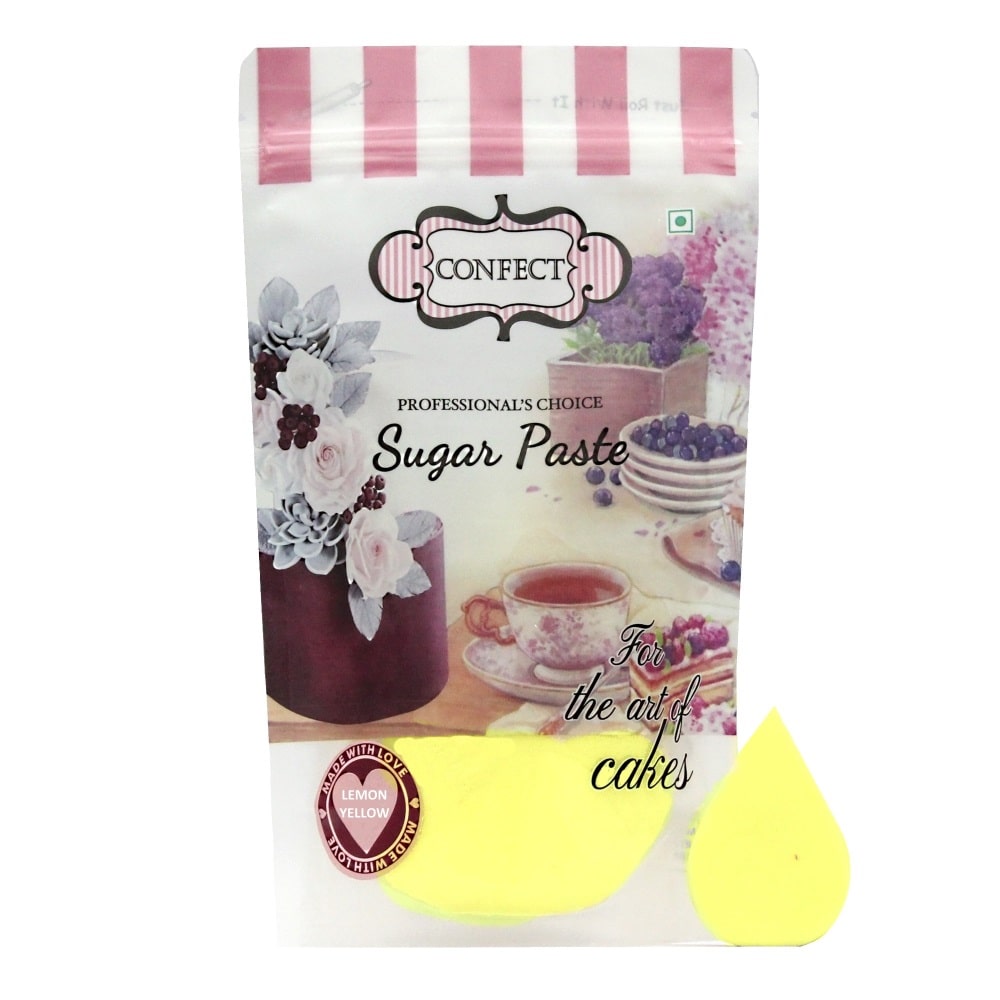 confect lemon yellow nutritional sugarpaste 1 kg